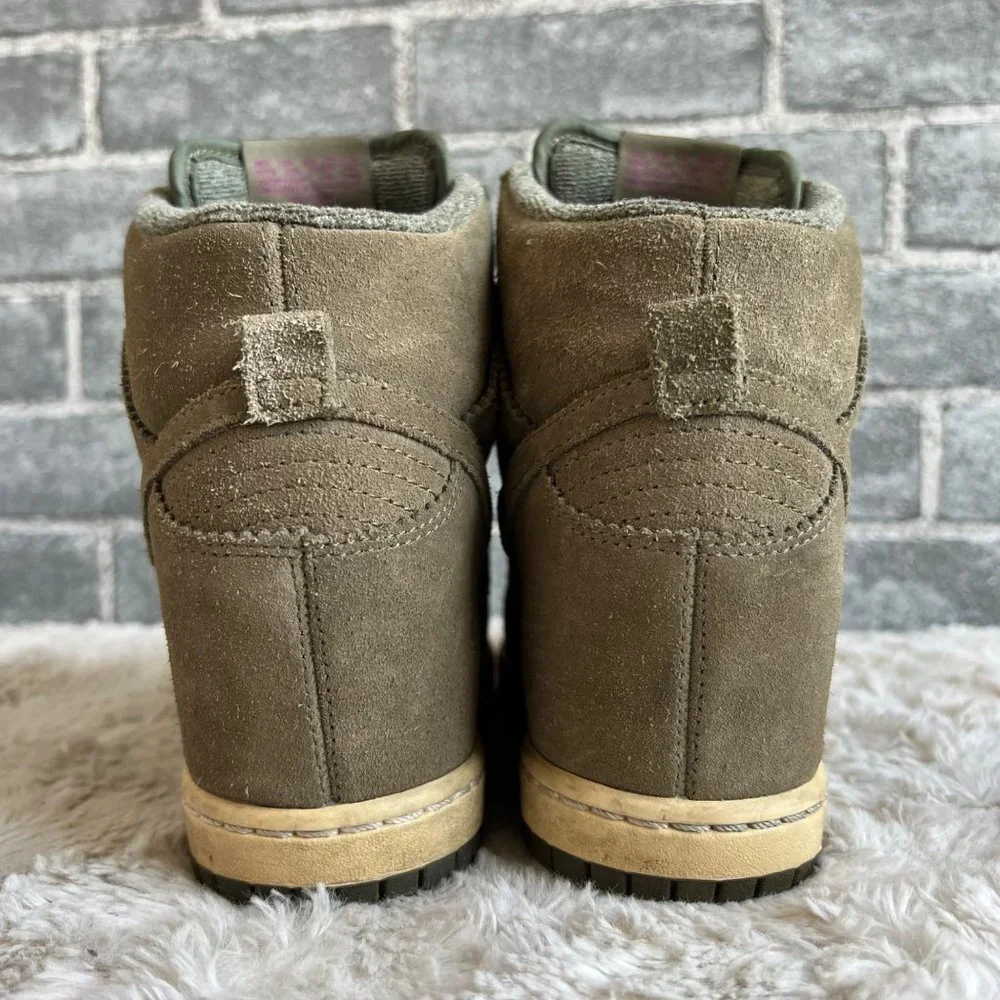 Nike Dunk Sky Hi Essential Desert Camo Sneakers Size 8.5